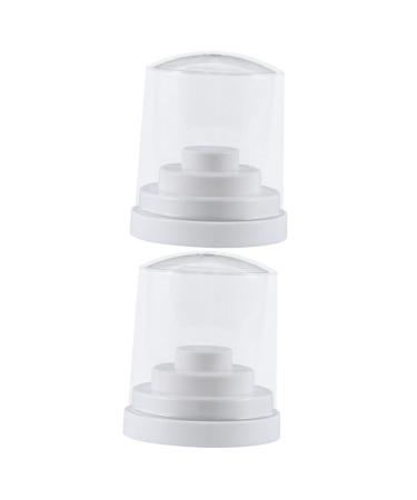 POPETPOP 2 Pcs 48 Nail Bit Holder Nails Drill Bits Nail Display Stand Nail Drill Bits Stand Nail Drill Bits Holder Nail Grinding Head Nail Drill Bit Container Organizer White Multicolor Size 1x2pcs Whitex2pcs