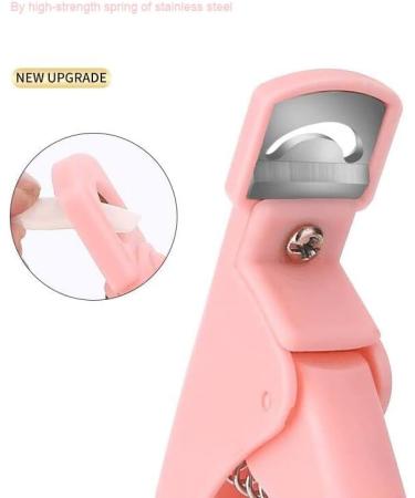 zalati False Nail Clippers Acrylic Gel Nail Tips Cutter Triple Cut Catcher Trimmer for Manicure Tool Art Salon Home - Pink - Buy Online on GoSupps.com