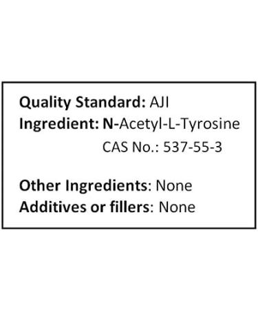 NuSci N-Acetyl L-Tyrosine 500g (1.1 lb 17.6 oz) Pure Powder AJI Quality Better Bioavailability Energy Ingredient. - Buy Online on GoSupps.com