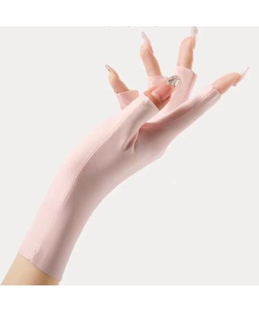 COOSLIM UV Shield Gloves for Gel Nail Lamp | UPF50+ Protection | Pink Manicure Gloves for Women - Buy Online on GoSupps.com