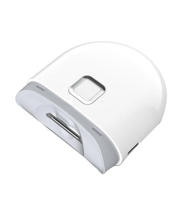 Pitxsgsia Portable Electric Nail Clipper Mini Electric Nail Clipper Cutter with LED Light 2-Speed Automatic Nail Grinder Trimmer for Baby Adult Mini Manicure Tool