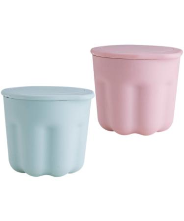 Beavorty 2 Sets Pp Washing Bowl Beauty Tools Beauty Tool Cleaner Kit Makeup Brush Cleaner Kit Makeup Brush Washing Tool Makeup Brush Cleaning Pad Self Made Silica Gel Silicone Brush medium Sky-blue