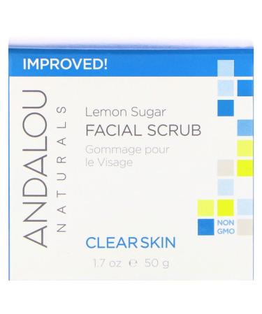 Andalou Naturals Facial Scrub Lemon Sugar Clarifying 1.7 oz (50 g)