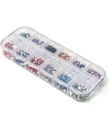Accessotech 3000 Mix Colour Nail Art Glitter Gems Rhinestones Round Diamante Deco Decoration - Buy Online on GoSupps.com
