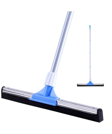 YONILL Floor Squeegee for Concrete Floor - 50" Squeegee Broom with Long Handle for Tile Floor, Heavy Duty Foam Floor Water Wiper for Garage, Shower, Kitchen, Windows, Glass, Carpet and Pet Hair