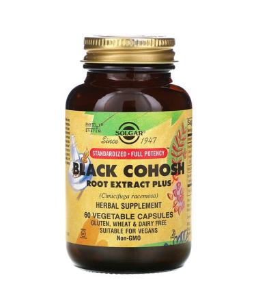 Solgar Black Cohosh Root Extract Plus 60 Vegetable Capsules