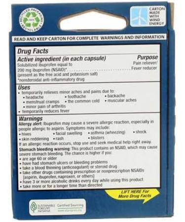 Advil Liquid Gels - Pack of 2 - Fast-Acting Pain Relief - Buy Online on GoSupps.com