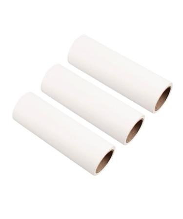 NOLITOY 90 Sheets Pet Hair Roller Paper Travel Lint Roller Lint Sticky Paper Hair Sticker Roller Paper Sticky Paper Roller Hair Sticky Roller Paper Tear-Off Adhesive Paper