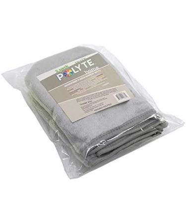 Polyte Premium Hypoallergenic Microfiber Makeup Remover Cloth - 3 Pack Grey Mitts (13x18 cm) - Chemical Free Facial Cleansing Cloth - Buy Online on GoSupps.com