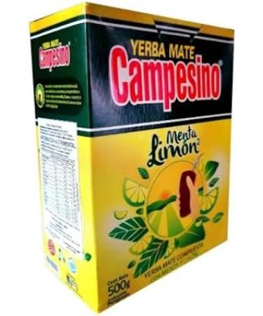 Yerba Mate Campesino with Mint & Lemon 500g - Refreshing Herbal Blend - Buy Online on GoSupps.com