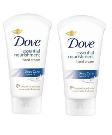 2x Dove Essential Nourishing Hand Cream DEEP CARE Complex