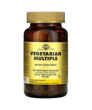 Solgar Vegetarian Multiple 180 Vegetable Capsules