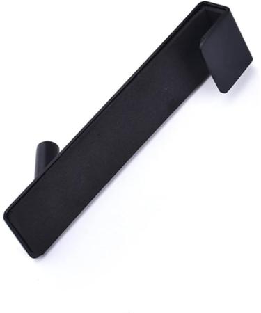 Mikikit 2pcs Bathroom Door Hook Black Wallet Keychain Over The Door Towel Hook Glass Door Hanger Clothing 17.8X4CM Black - Buy Online on GoSupps.com