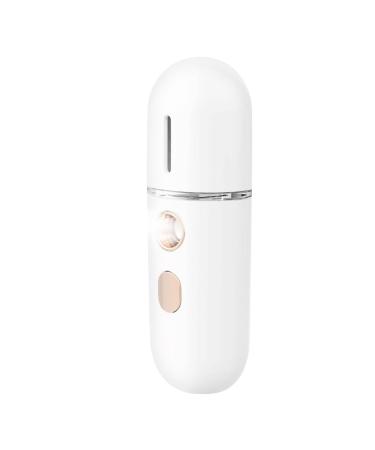 Facial Dusty - Face Mister - Facial Steamer - Nano Fog Caterfood | Atomiseur portable et refroidissant bateau vapeur calme pour les soins du visage la maison sur le chemin et sur le chemin White