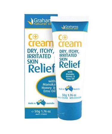 MC GRAHAMS C+ CREAM 50G - Calendula Propolis Emu Oil & Centella Asiatica to soothe and calm dry & itchy skin while replenishing the problem skin.