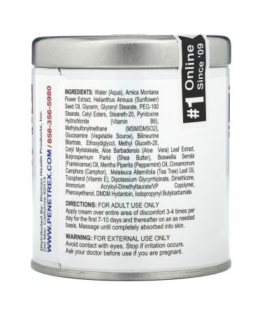 Penetrex Relief & Recovery Cream 2 oz - Fast Pain Relief & Soothing Recovery - Buy Online on GoSupps.com