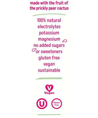 True Nopal Cactus Water 33.8 fl oz - Pack of 12 | Hydrating Natural Drink - Buy Online on GoSupps.com
