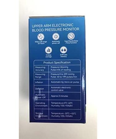 Buy Panacare Upper Arm Blood Pressure Monitor U82V-White | 3.5 Large Display Backlight Arrhythmia Reminder 2 Users 198 Data Records | International Shipping Available - Buy Online on GoSupps.com