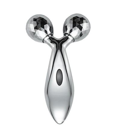 Massager Roller Meter Facial Massager Facial Massage Home Beauty Instrument Silver