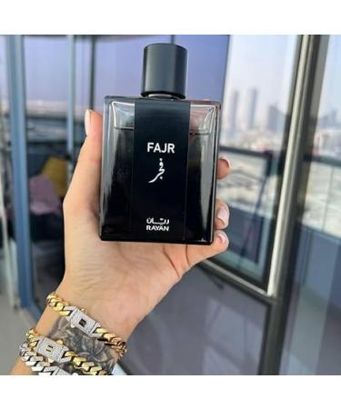 RAYAN Fajr Perfume for Men - Long Lasting Arabian Eau De Parfum 100mL (3.34 Fl oz) Scent with Osmanthus Grapefruit Rosemary Saffron Amber Warmth on a Bed of Musk - Ideal Gift for Valentine's Day - Buy Online on GoSupps.com