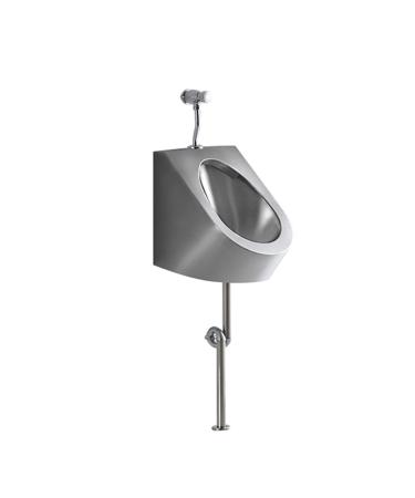 Wall-Mounted Stainless Steel Commercial Flushing urinals Men's Public Toilet Automatic Induction urinals Wall Drainage/Floor Drainage Used in Homes Hotels Schools and (Package E)
