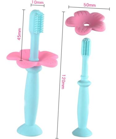 Beavorty 2-Pack Silicone Toothbrush for Infants - Baby Training Fingerbrush with Extra Sound Protection for Oral Care - Buy Online on GoSupps.com