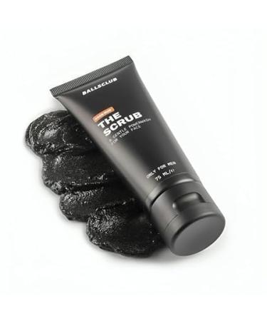 Balls Club The Scrub Facial Cleanser for Men Antiacne and antidust scrub Detoxifying activated carbon Natural scrub particles For all skin types 75ml