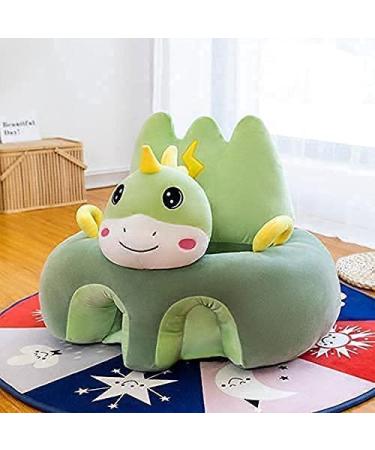 JIAOAO 1 Pcs Cute Baby Sofa Cover,Sofa Chair Baby,Baby Support Sofa Chair Baby Learning Seat Plush Shell Chairs for Babies.(No Filling) Dinosaur