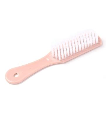 Shoe Brush Hand-held Cleaning Brush Shoe Decontamination Brush Boots Shoe Brush Cleaner Household Cleaning Sports Shoes Plastic Bristles Laundry Tools Brush(Pink)