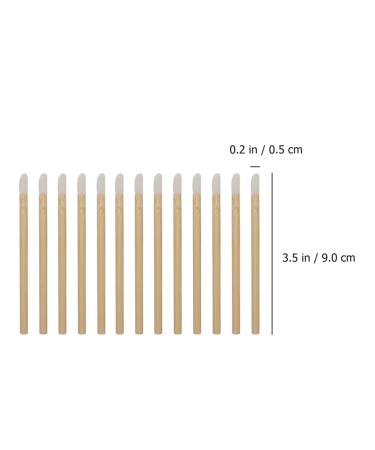 50pcs Wooden Lip Brush Set - Makeup Tools for Lipstick Lip Mask & Mascara Applicator | Perfect Lip Gloss & Eyeshadow Brushes - Buy Online on GoSupps.com
