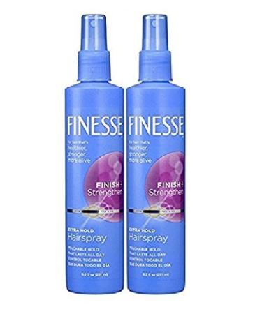 Finesse Finish + Strengthen Extra Hold Hair Spray 8.5 oz - 2 Pack | Non-Aerosol, Long-Lasting Hold - Buy Online on GoSupps.com