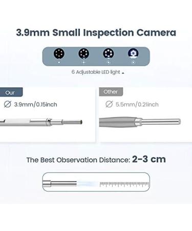 Mom Gift Ear Otoscope 4.3 Inch Display 1080p 3.9MM Endoscope Ear Cleaning Tool Camera - Buy Online on GoSupps.com