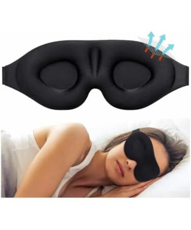 Dreamy Sleeper 3D Contoured Sleeping Mask - Memory Foam, Concave Molded Design, Ideal for Travel, Yoga, Naps - Eliminate Light for Comfortable Night Sleep - Buy Online on GoSupps.com