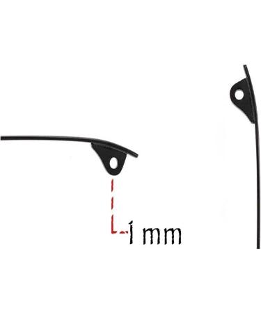 RANARA Replacement Eyeglass End Tips - Thin Metal Frame Arms Gray Eyeglass Replacement Temples & Accessories International Shipping Available - Buy Online on GoSupps.com