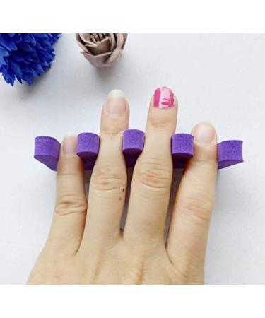 LASSUM 10 Pcs Soft Foam Finger Toe Separator - Nail Art Manicure Pedicure Tools | Random Color - Buy Online on GoSupps.com
