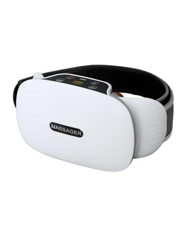 Rkxkj abdominal massage device bian stone abdominal cease 3 levels of strength adjustment intelligent touchscreen red light hot compress to knead the abdominal muscles