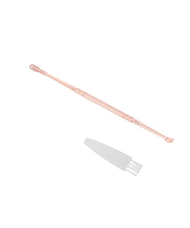 Spiral Ear Spoon Dual Use Ear Cleaner Portable Earwax Tool Outdoor Earwax Remover Reusable Ear Cleaner Daily Use Ear Pick Daily Use Earwax Remover Compact Ear Cleaner Earwax Supply Rose Gold 13X0.5CM