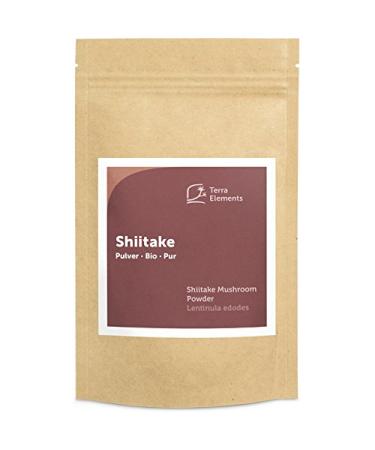 Terra Elements Organic Shiitake Powder 100g I 100% Pure I Vegan I Raw Quality