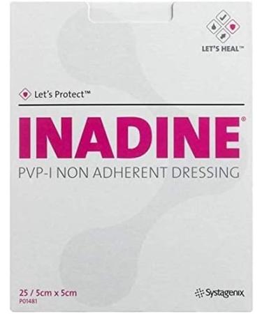 Inadine 5cm x 5cm Dressing (Pack of 25) - 25 Count | Top Quality Wound Care Product - Buy Online on GoSupps.com