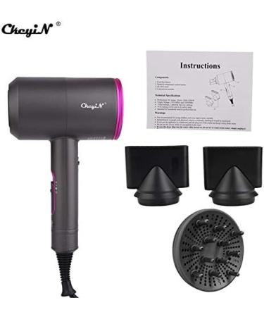 Powerful Professional Salon Hair Dryer Negative Ion Blow Dryer Hair Care Dryer Foldable Portable Home Travel Styling Tools 3435 - Buy Online on GoSupps.com