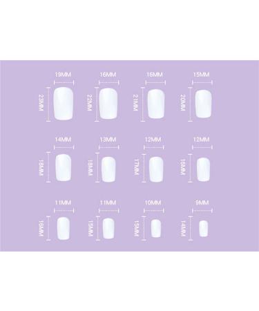 French Fake Nails - Long Shiny Coffin Press-On Nails | 24PC Blue & White Swirl Acrylic Nail Art for Women & Girls - Buy Online on GoSupps.com