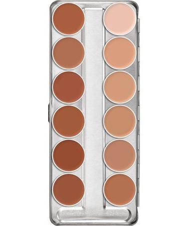 Kryolan 1004 Supracolor Palette 12 Colors (1W-12W)/(W)