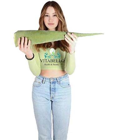 Buy Fresh Large Bio Aloe Vera Leaves 80 cm - EU Certified Barbadensis Miller for Skin Hair & Body | Anti-Aging 1 to 10 PCs Available - Buy Online on GoSupps.com