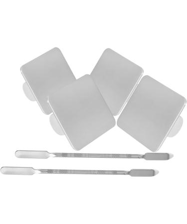 Balacoo 2 Sets Ring Palette Tools - Stainless Steel Makeup Mixing Tray for Foundation & Cosmetic Applications - Buy Online on GoSupps.com