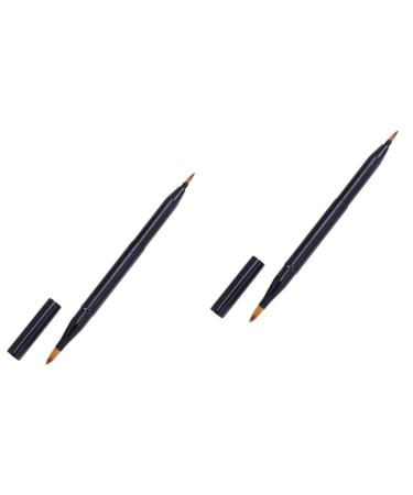 2pcs Lipstick Applicator Makeup Tool Kit Lip for Makeup Lip Brush Applicator mediumx2pcs Blackx2pcs
