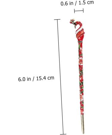 DRESSOOS 1pc Hanfu hairpin Hair Stick Pin japanese hair sticks leaf hair stick kimono antique retro hair stick japandi decor red decor Classical Hair Chopsticks alloy vintage brass - Buy Online on GoSupps.com