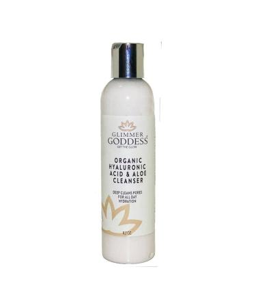 GLIMMER GODDESS Organic Exfoliating Anti-Aging Face Cleanser - Micro Jojoba Pearls 8 oz