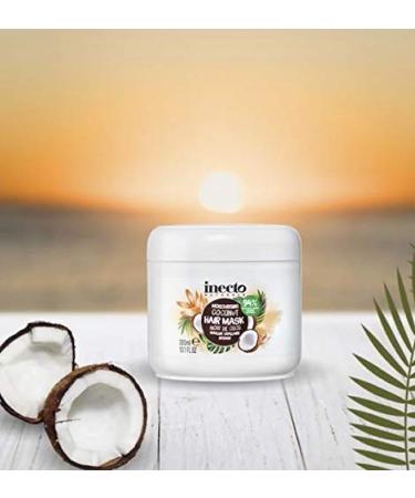 Inecto Coconut Hair Mask | Moisturizing Treatment 10.1 fl oz (300 ml) - Buy Online on GoSupps.com
