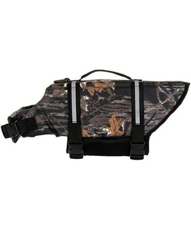 XXL Camouflage Dog Life Jacket | Swimming Safety Coat & Vest for Small & Large Dogs | Durable Lifeguard Vest with Handle - Buy Online on GoSupps.com