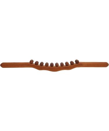 Buy Wooden Massage Stick with 20 Beads - Ergonomic Full Body Trigger Point Relaxation Tool - Buy Online on GoSupps.com
